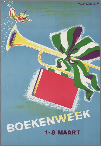 Boekenweek by Fedde Weidema, 1958 — digital art print download