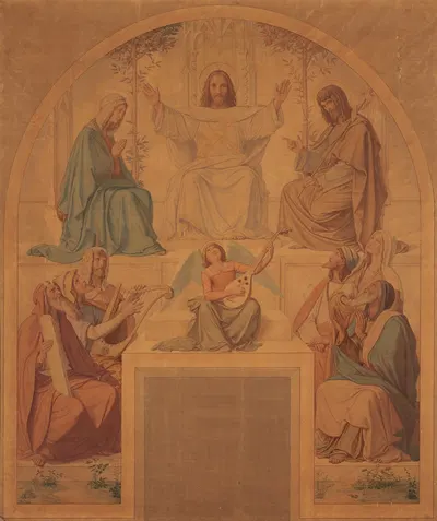 Die Erfüllung der Verheißungen der Bergpredigt by Эдуард фон Штайнле, 1837-1838 — digital art print download