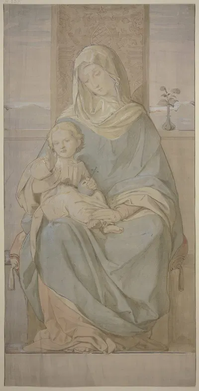 Madonna by Eduard von Steinle — digital art print download