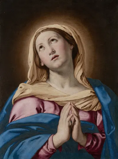 The Virgin in Prayer by Джованни Баттиста Сальви да Сассоферрато, 1601-1700 — digital art print download