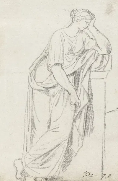 A Muse from the Sarcophagus of the Muses by Жак Луи Давид — digital art print download