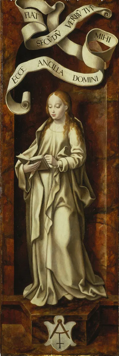 Virgin of the Annunciation by Joos Van Cleve, 1524 — digital art print download