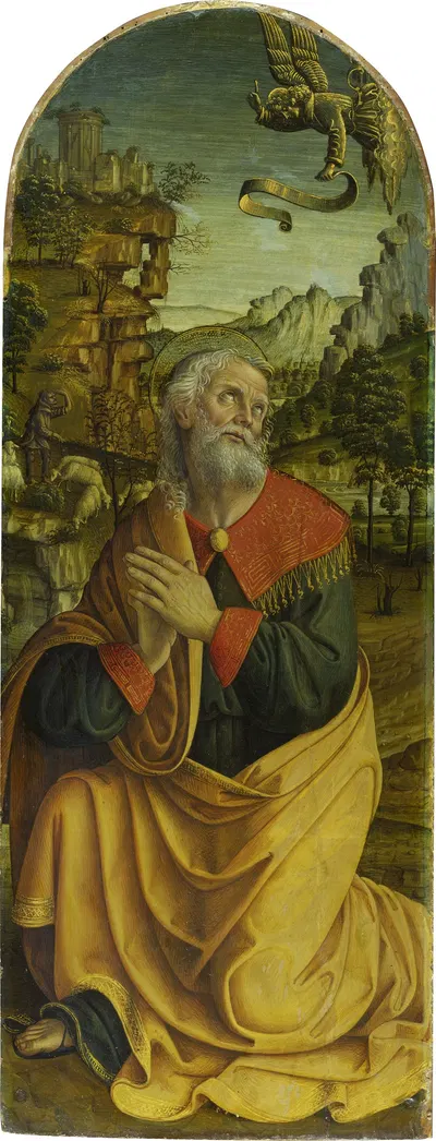 The Annuciation to St Joachim by Macrino D'alba — digital art print download
