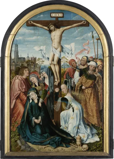 The Crucifixion of Christ by Мастер Франкфурта, 1500-1504 — digital art print download