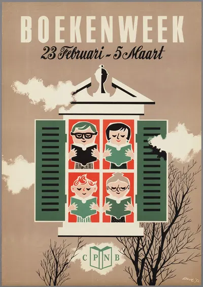 Boekenweek by Gerard Douwe, 1952 — digital art print download