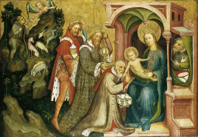 The Adoration of the Magi by Master Of The Middle Rhine — digital art print download