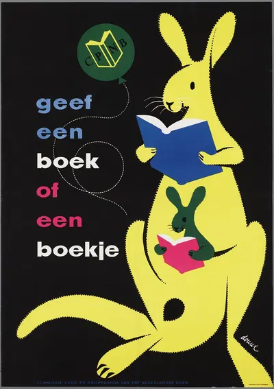 geef een boek of een boekje by Gerard Douwe, 1951 — digital art print download