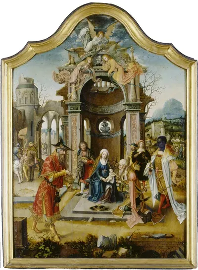 The Adoration of the Magi by Master of the von Groote Adoration, 1516-1519 — digital art print download