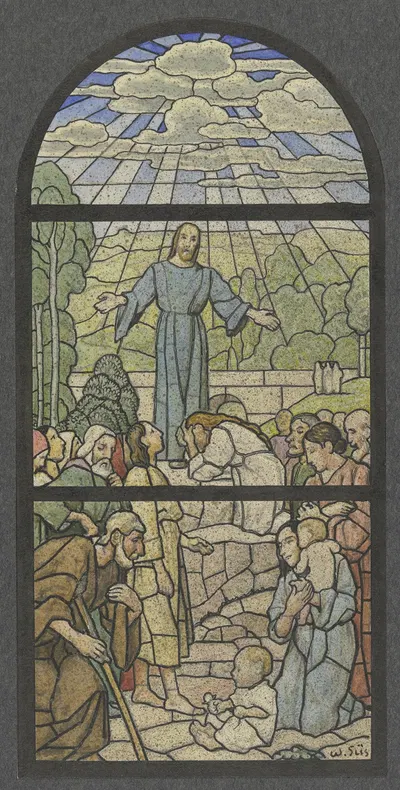 Christ as a teacher by Wilhelm Süs, 1907 — digital art print download