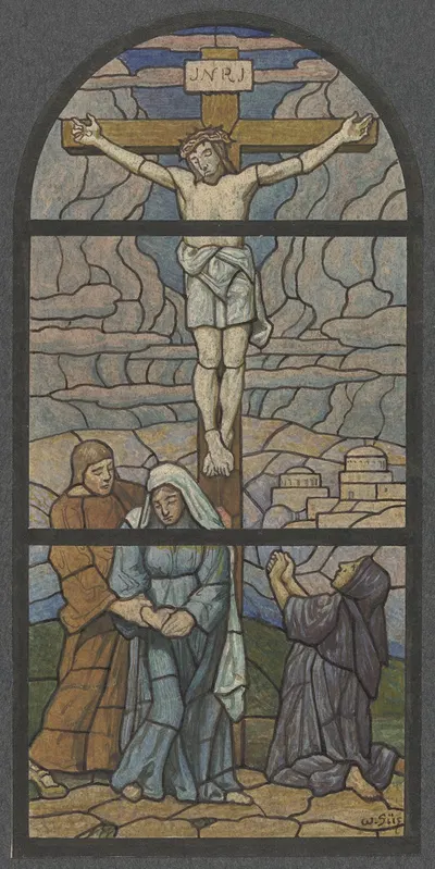 Crucified Christ by Вильгельм Зюс, 1907 — digital art print download