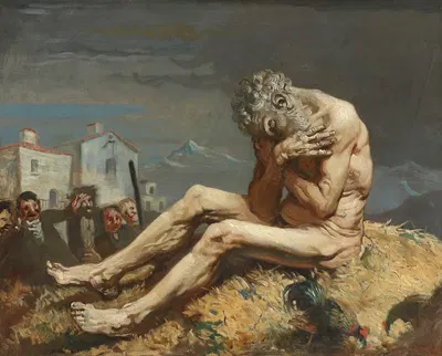 Job by Уильям Орпен, 1905 — digital art print download