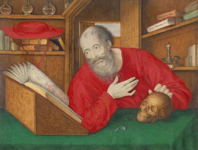 St. Jerome in his Study by Alexander Marshal, 1650 — digital art print download
