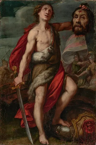 David with the head of Goliath by Даниэле Креспи — digital art print download