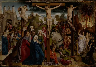 The Crucifixion by Dreux Budé Master — digital art print download