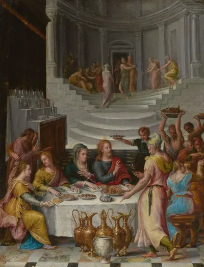 The Wedding Feast at Cana by Лавиния Фонтана — digital art print download