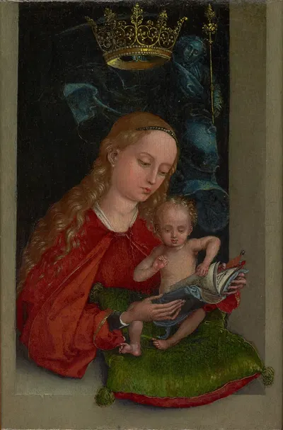 Madonna and Child in a Window by Martin Schongauer — digital art print download