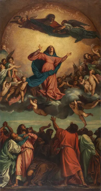 Himmelfahrt Mariä by Anselm Feuerbach, 1855 — digital art print download
