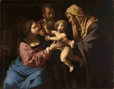 Heilige Familie by Antiveduto Gramatica — digital art print download