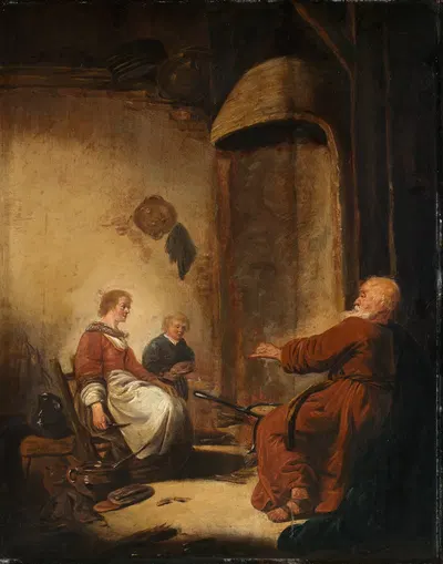 Der Prophet Elias im Hause der Witwe von Sarepta by Benjamin Gerritsz. Cuyp — digital art print download
