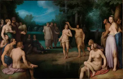 Taufe Christi by Cornelis Cornelisz Van Haarlem, 1623 — digital art print download