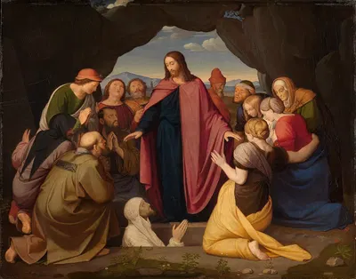 Auferweckung des Lazarus by Иоганн Фридрих Обербек, 1822 — digital art print download