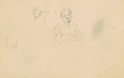 Studies of Figures by James Goodwyn Clonney — digital art print download