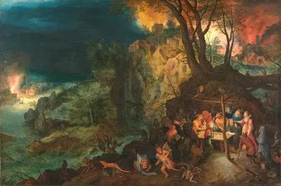 The temptation of St. Anthony by Ян Брейгель Старший, 1601 — digital art print download