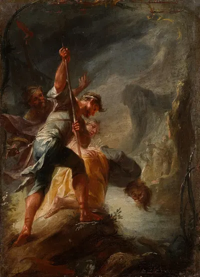 Das Martyrium des Heiligen Ädesius by Иоганн Вольфганг Баумгартнер — digital art print download
