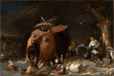 The temptation of St. Anthony by Йос ван Крейсбек — digital art print download