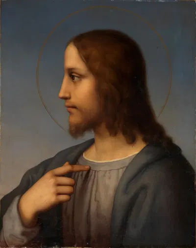 Brustbild Christi im Profil by Мари Элленридер, 1837 — digital art print download