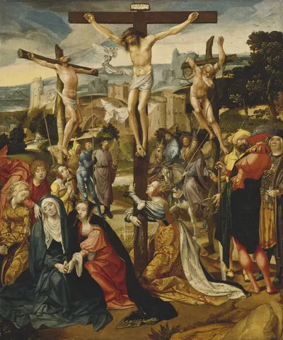 The Crucifixion by Корнелис Энгебрехтсз, 1500-1527 — digital art print download
