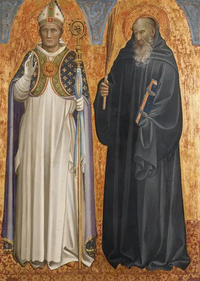 St Benedict and Bishop Donatus by Gherardo Starnina — digital art print download