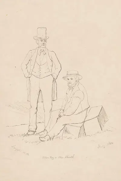 Mr. Way and Mr. Booth by James Wells Champney, 1862 — digital art print download