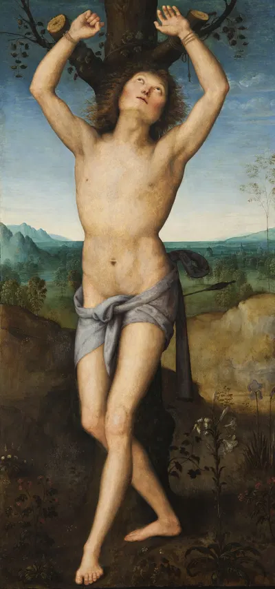 St Sebastian by Пьетро Перуджино — digital art print download