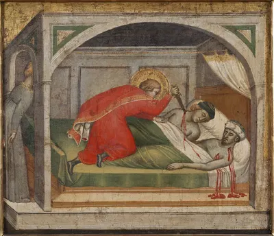 St Julianus Murdering his Parents by Spinello Aretino — digital art print download