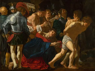 Christ carrying the Cross by Cecco del Caravaggio, 1610–1620 — digital art print download