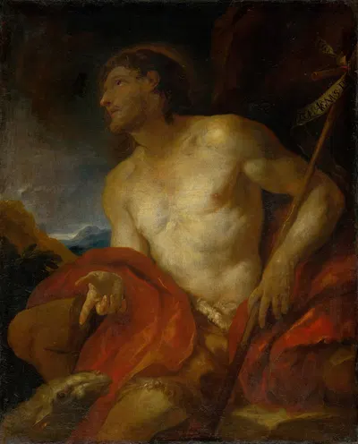 Saint John the Baptist by Иоганн Карл Лот, 1680 — digital art print download