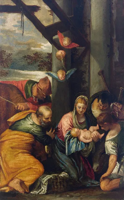 The Adoration of the Shepherds by Paolo Veronese — digital art print download