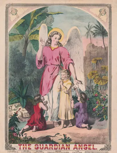 The guardian angel by Х. Х. Ллойд и Ко, 1874 — digital art print download