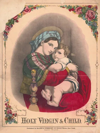 Holy Virgin; Child by Хаасис и Лубрехт, 1874 — digital art print download