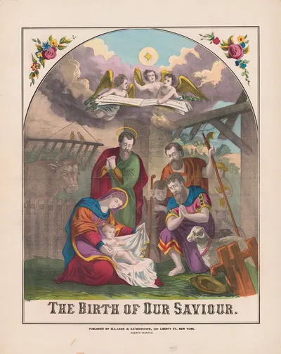 The birth of our saviour by Хаасис и Лубрехт, 1874 — digital art print download