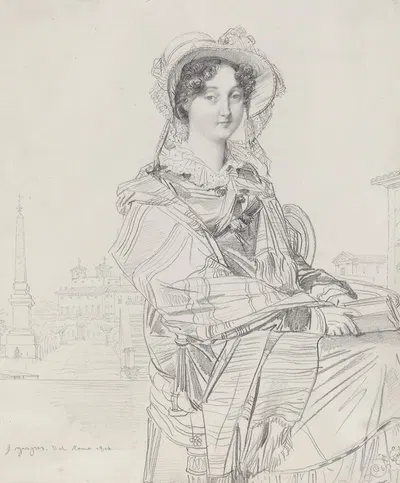 Mrs. Charles Badham by Жан Огюст Доминик Энгр, 1816 — digital art print download