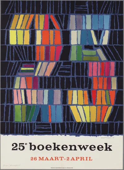 25e boekenweek 26 maart – 2 april by Mart Kempers, 1960 — digital art print download