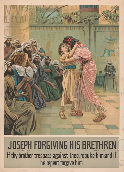 Joseph forgiving his brethren by Harris, Jones & Co, 1894 — digital art print download