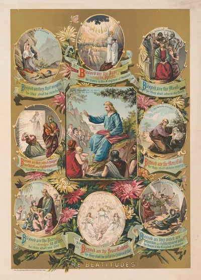 The beatitudes by Jas Lee & Co., 1892 — digital art print download