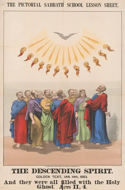 The descending spirit by Jewett Potter & Co., 1883 — digital art print download