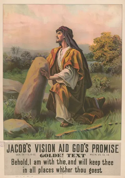 Jacob's vision and God's promise by Providence Lith. Co, 1907 — digital art print download