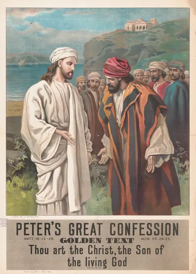 Peter's great confession by Providence Lith. Co, 1905 — digital art print download