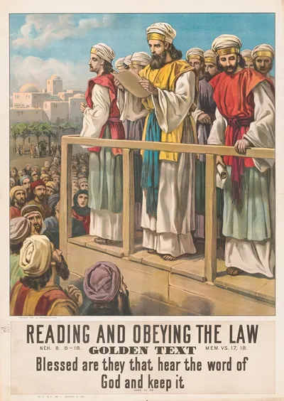 Reading and obeying the law by Providence Lith. Co, 1905 — digital art print download