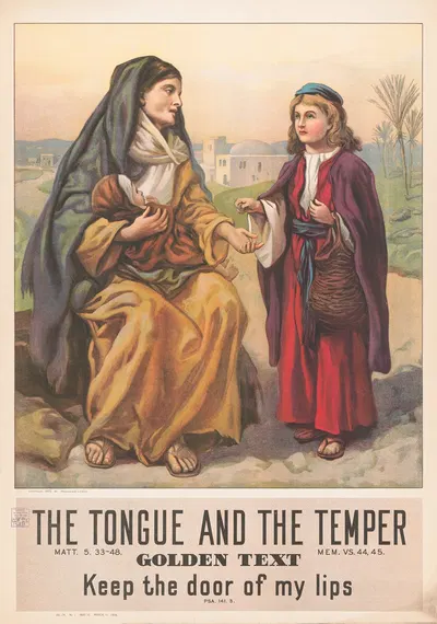 The tongue and the temper by Providence Lith. Co, 1905 — digital art print download